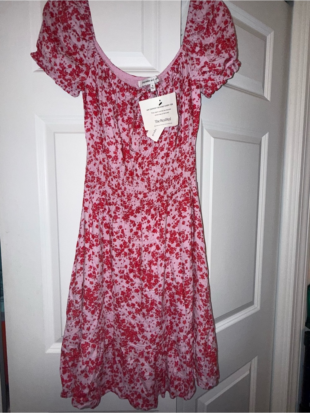 Cupcake & Cashmere Pink Dress with Floral Print